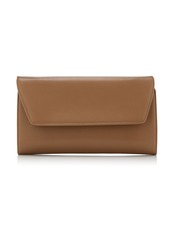 The Row - Leather Evening Clutch - Burgundy - OS - Moda Operandi