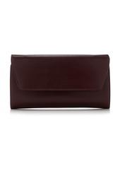 The Row - Leather Evening Clutch - Burgundy - OS - Moda Operandi