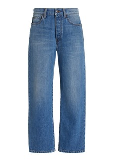 The Row - Lesley Cropped Straight-Leg Jeans - Blue - US 0 - Moda Operandi