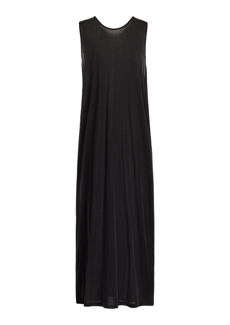 The Row - Lidia Knit Silk Maxi Dress - Grey - M - Moda Operandi