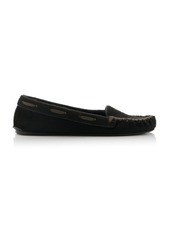 The Row - Mabel Suede Mocassins - Black - IT 38 - Moda Operandi