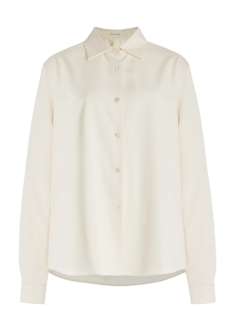 The Row - Maigrette Silk Shirt - Ivory - US 10 - Moda Operandi