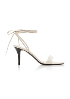 The Row - Maud Lace-Up Leather Sandals - White - IT 36 - Moda Operandi
