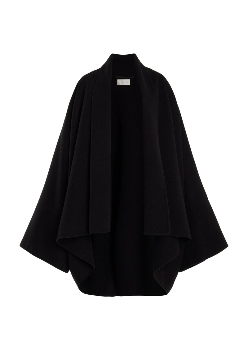 The Row - Mavis Oversized Cashmere Cloak Coat - Black - XS - Moda Operandi