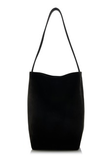 The Row - Medium N/S Park Nubuck Tote Bag - Black - OS - Moda Operandi