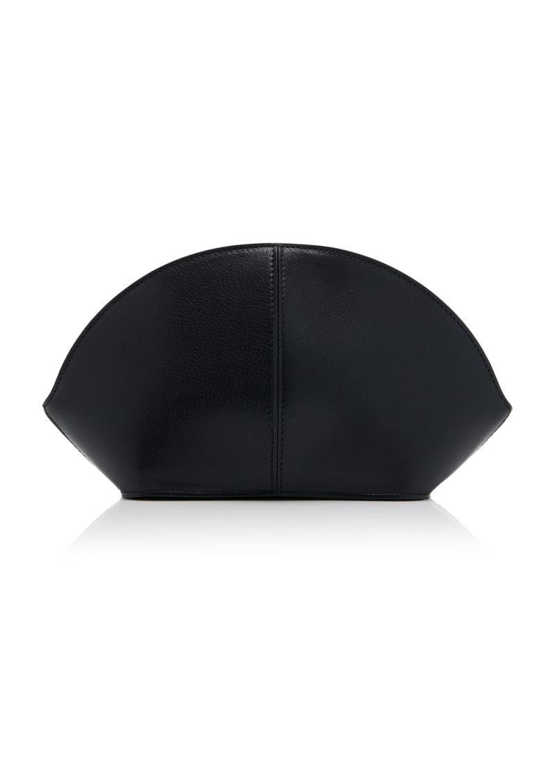 The Row - Mel Leather Clutch - Black - OS - Moda Operandi