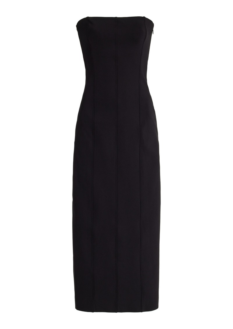 The Row - Melonia Strapless Scuba Maxi Dress  - Black - XL - Moda Operandi