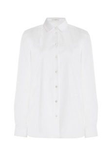 The Row - Metis Cotton Shirt - White - S - Moda Operandi
