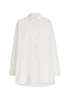 The Row - Moon Oversized Cotton Shirt - Ivory - XL - Moda Operandi