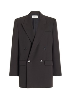 The Row - Myriam Double-Breasted Wool Blazer - Brown - US 0 - Moda Operandi