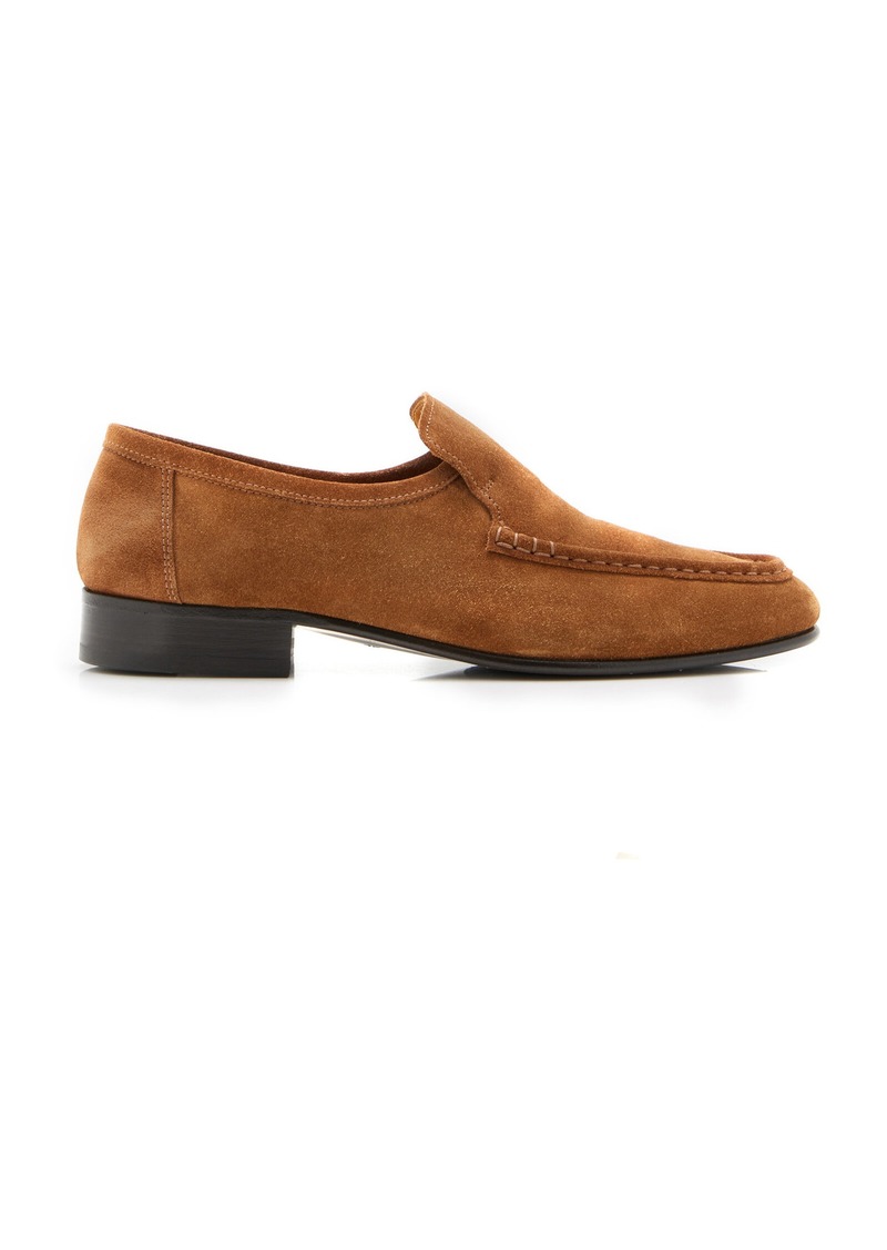 The Row - New Soft Suede Loafers - Tan - IT 41 - Moda Operandi