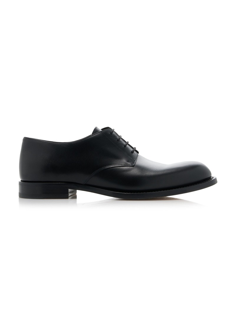 The Row - Novus Leather Derby Shoes - Black - IT 39 - Moda Operandi