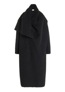 The Row - Orlando Oversized Wool-Alpaca Scarf Coat - Black - XS - Moda Operandi