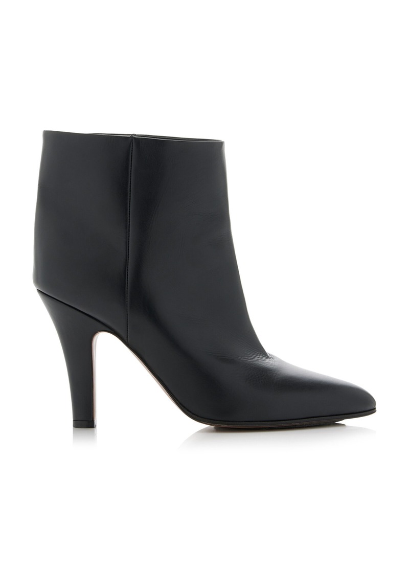 The Row - Prudens Leather Boots - Black - IT 36 - Moda Operandi