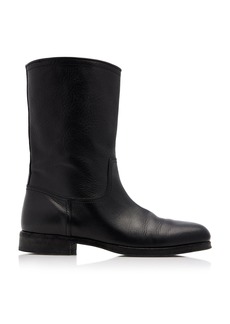 The Row - Ranger Leather Boots - Black - IT 37 - Moda Operandi