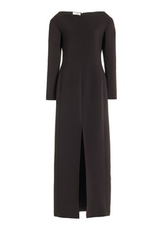 The Row - Reysha Wool Maxi Dress - Brown - US 2 - Moda Operandi