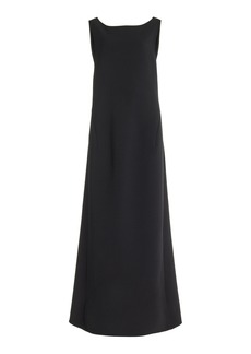 The Row - Rhea Wool-Blend Maxi Dress - Black - XS - Moda Operandi
