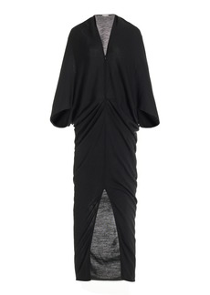 The Row - Rodin Wool Jersey Maxi Dress - Black - M - Moda Operandi