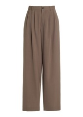 The Row - Rufos Oversized Pleated Wool-Blend Wide-Leg Pants - Neutral - US 8 - Moda Operandi