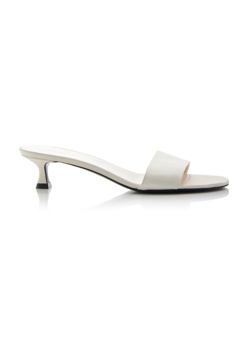 The Row - Satin Sandals - White - IT 38 - Moda Operandi