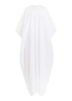 The Row - Saule Cotton Poplin Kaftan Maxi Dress - White - M - Moda Operandi