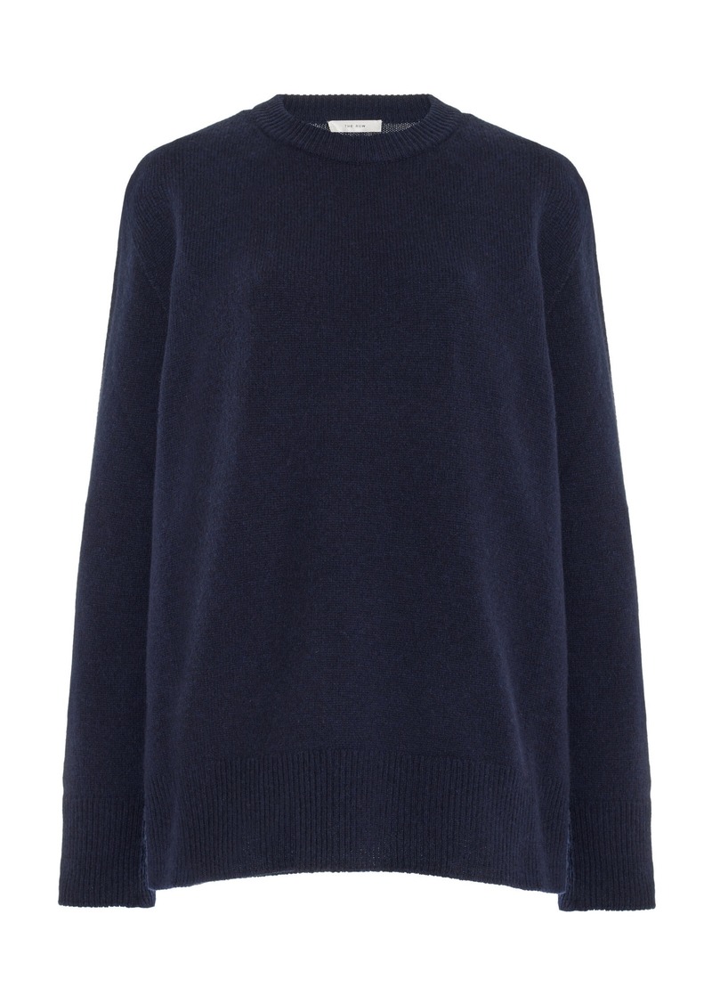 The Row - Sibem Wool-Cashmere Sweater - Navy - S - Moda Operandi