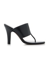 The Row - Signum Leather Sandals - Black - IT 36 - Moda Operandi