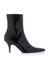 The Row - Sling Leather Ankle Boots - Tan - IT 37 - Moda Operandi