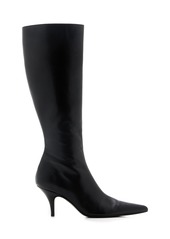 The Row - Sling Leather Boots - Black - IT 37 - Moda Operandi