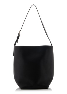 The Row - Small N/S Leather Tote Bag - Black - OS - Moda Operandi