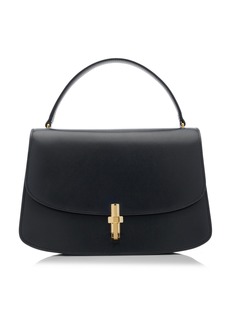 The Row - Sofia 10 Leather Top Handle Bag - Black - OS - Moda Operandi