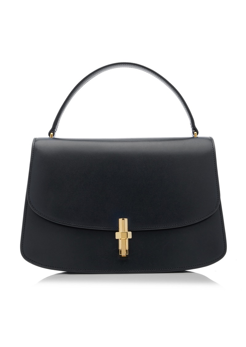 The Row - Sofia 10 Leather Top Handle Bag - Black - OS - Moda Operandi