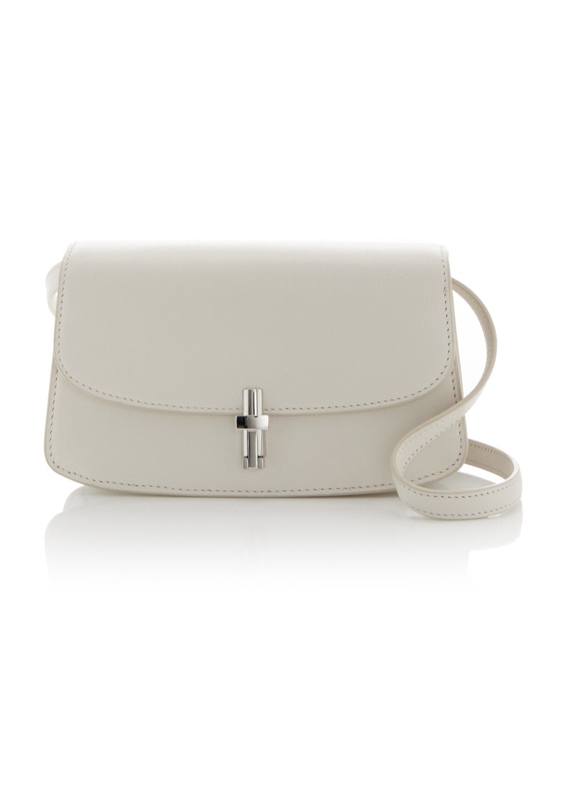 The Row - Sofia E/W Leather Crossbody Bag - White - OS - Moda Operandi