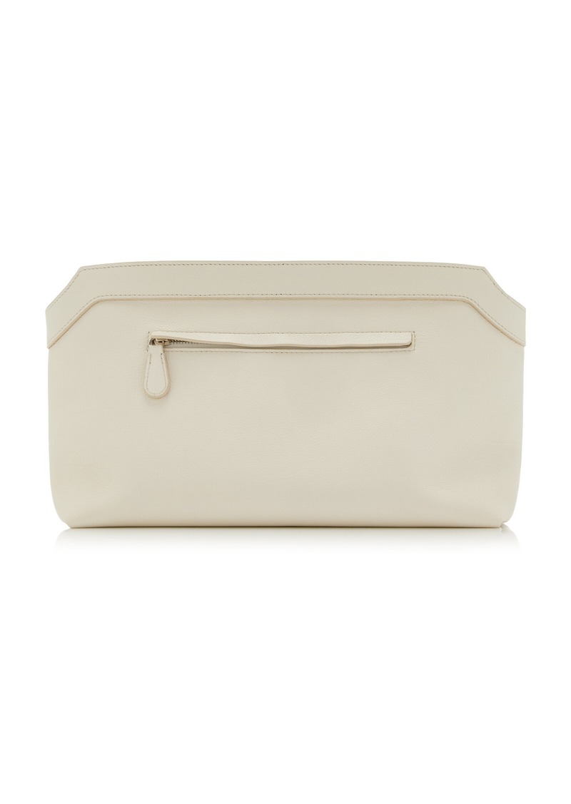 The Row - Terrasse Leather Pouch - White - OS - Moda Operandi