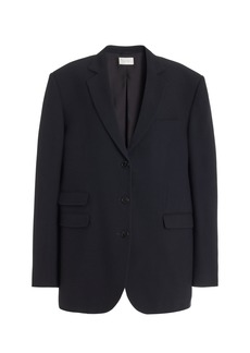 The Row - Ule Oversized Canvas Jacket - Navy - L - Moda Operandi