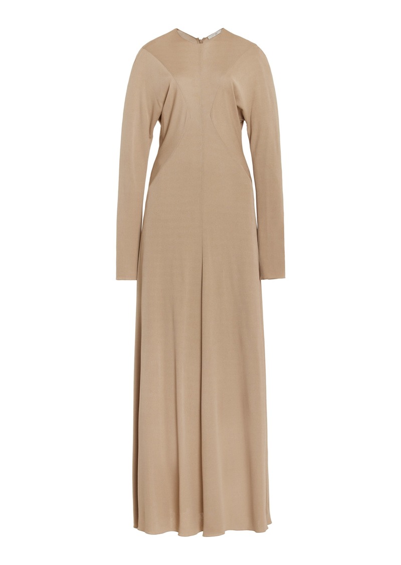 The Row - Venusia Paneled Maxi Dress - Neutral - L - Moda Operandi