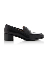 The Row - Vera Leather Loafers - Black - IT 36 - Moda Operandi
