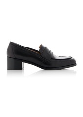 The Row - Vera Leather Loafers - Black - IT 38 - Moda Operandi