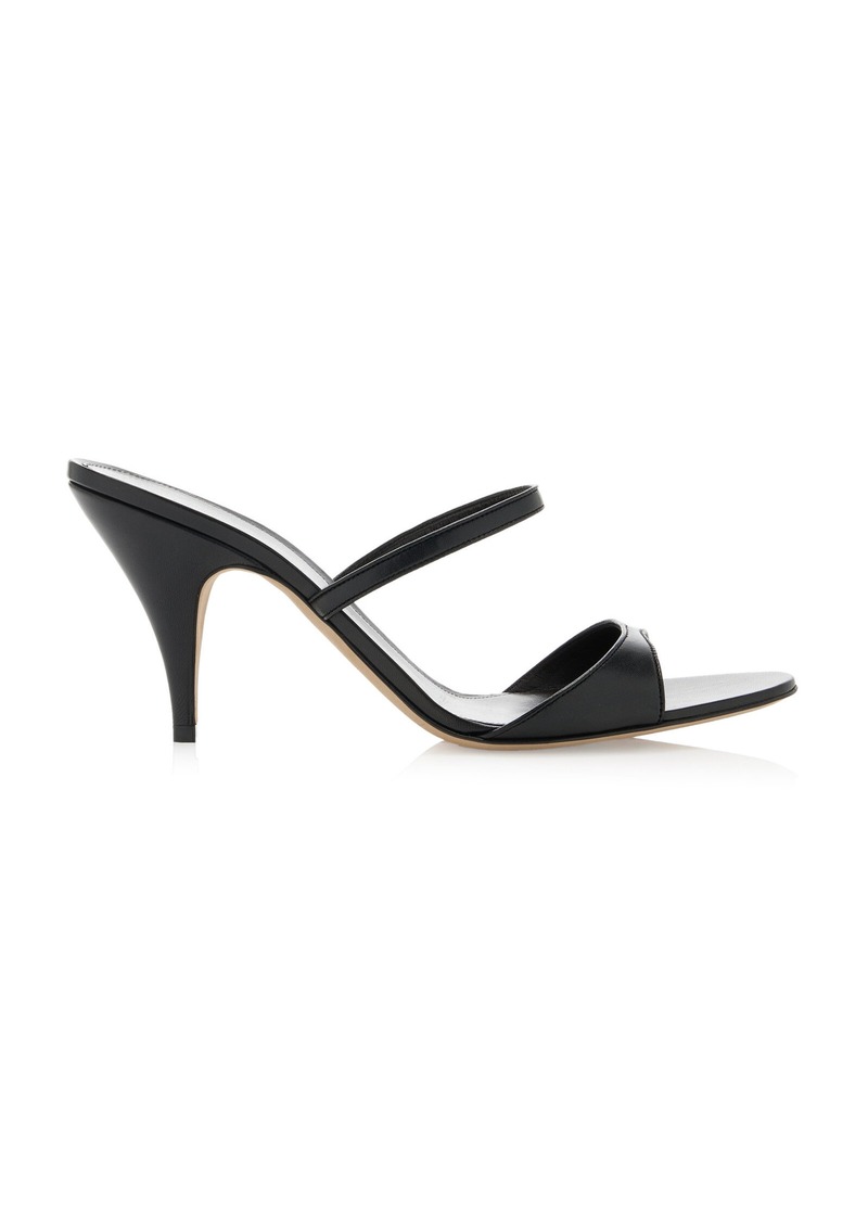 The Row - Vika Leather Sandals - Black - IT 38 - Moda Operandi