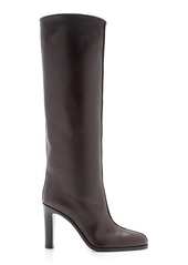 The Row - Wide Shaft Leather Boots - Brown - IT 38.5 - Moda Operandi