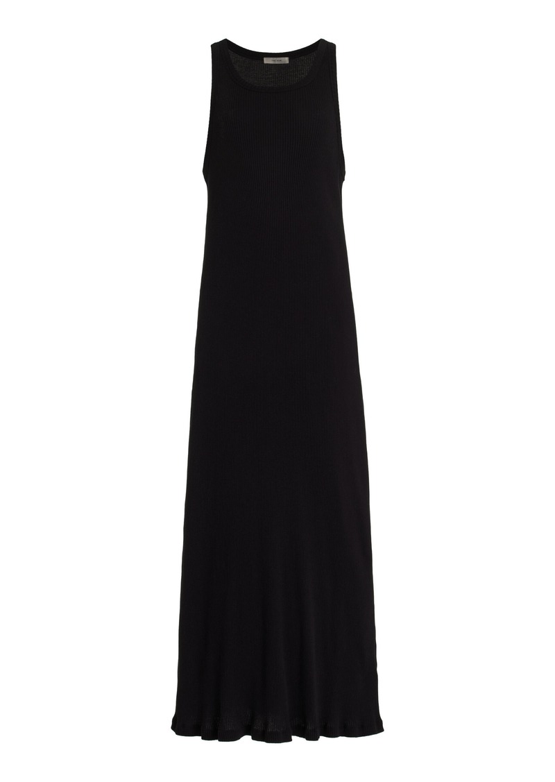 The Row - Yule Sleeveless Cotton Maxi Dress - Black - L - Moda Operandi