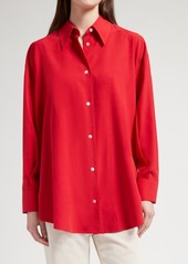The Row Andra Silk Button-Up Shirt