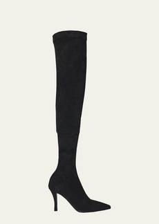 THE ROW Annette Suede Over-The-Knee Boots