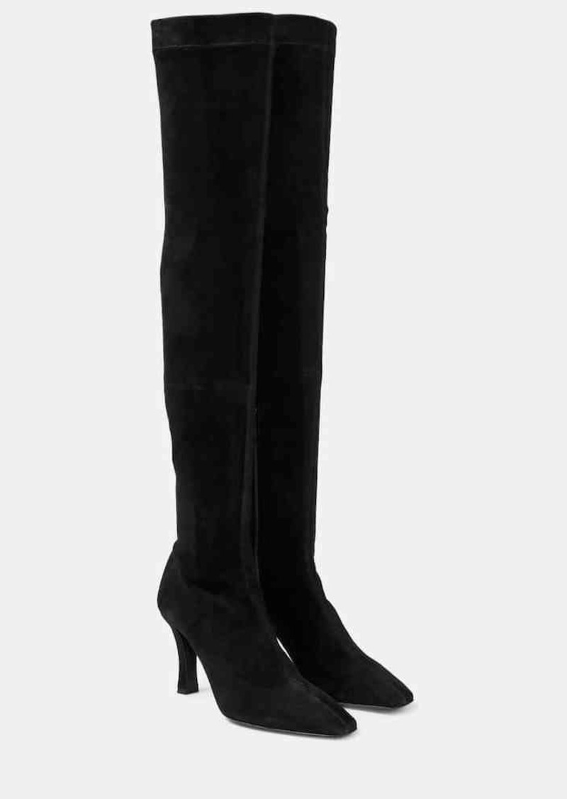 The Row Annette suede over-the-knee boots