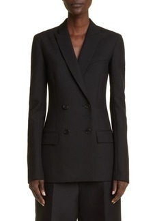 The Row Aristide Tailored Double Breasted Wool & Mohair Jacket