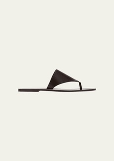 THE ROW Avery Leather Flat Thong Sandals