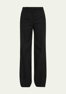 THE ROW Banew Pinstripe Wool Wide-Leg Trousers
