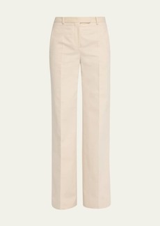 THE ROW Banew Pleated Wide-Leg Wool Trousers