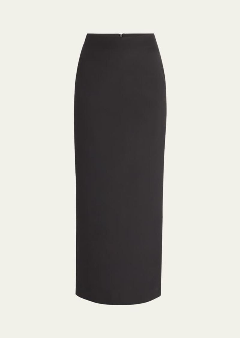 THE ROW Bartelle Long Wool Pencil Skirt