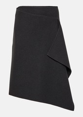 The Row Bartellina draped cashmere midi skirt